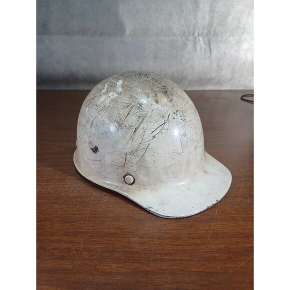 Vintage MSA White Cap -Coal Mining Helmet Cap No Liner - Picture 2 of 12